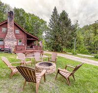 Irresistible Schroon River Front Log Cabin - Accommodation Los Angeles