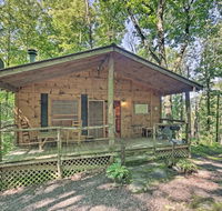 Pisgah Forest 'The Oak' Cabin with Deck by Creek - Accommodation Los Angeles